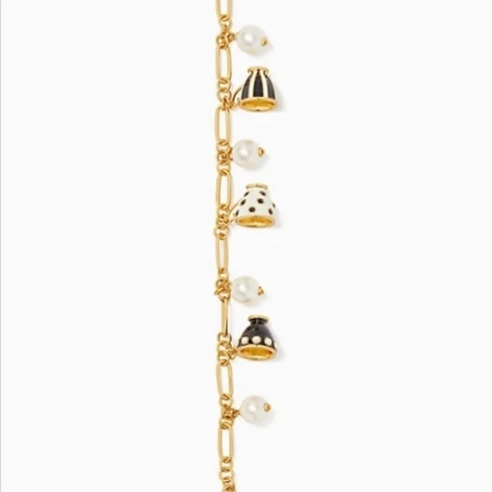 Kate Spade alice in wonderland teacup charm bracelet - Picture 3 of 4